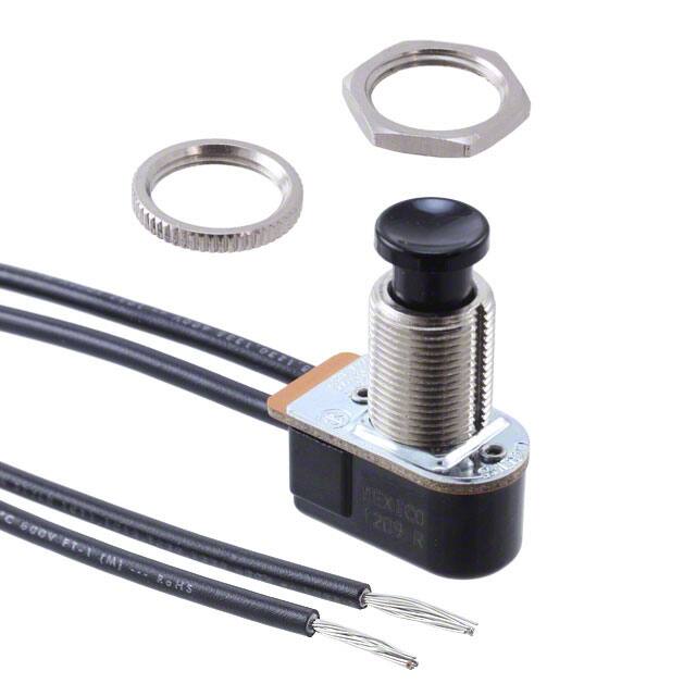 P27F-BL SWITCH PUSH SPST-NO 6A 125V