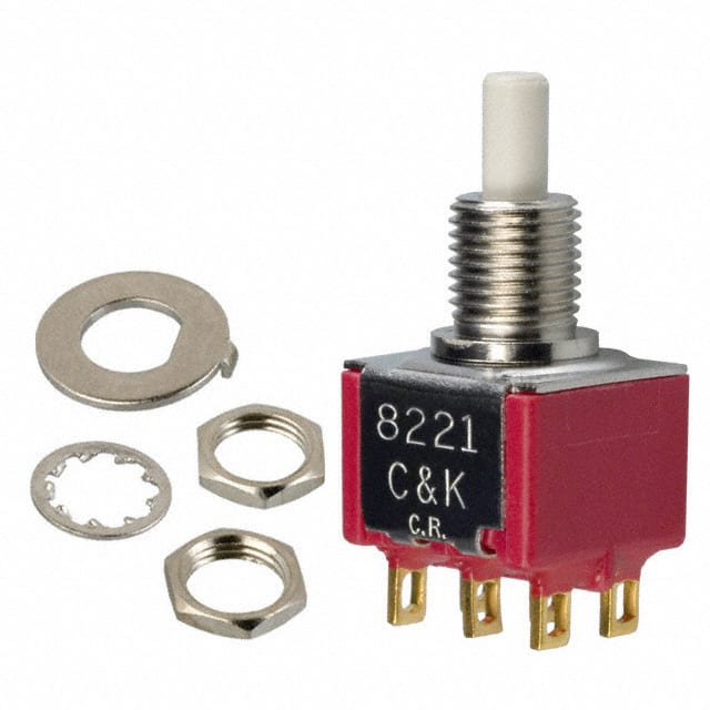 8225SHZBE SWITCH PUSH DPDT 0.4VA 20V
