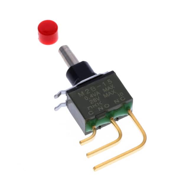 M2B15AA5G40-FC SWITCH PUSH SPDT 0.4VA 28V