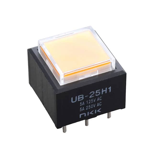 UB25SKW035D-JD SWITCH PUSHBUTTON DPDT 5A 125V
