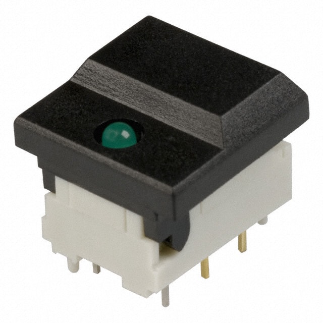 SETL BK GN 7.62 AU EE SWITCH PUSH SPDT 0.01A 24V