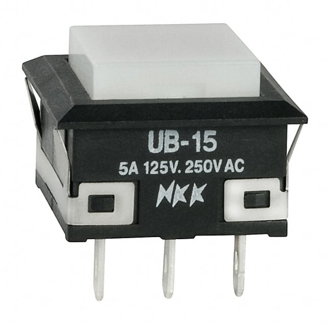 UB15KKW01N-B SWITCH PUSHBUTTON SPDT 5A 125V
