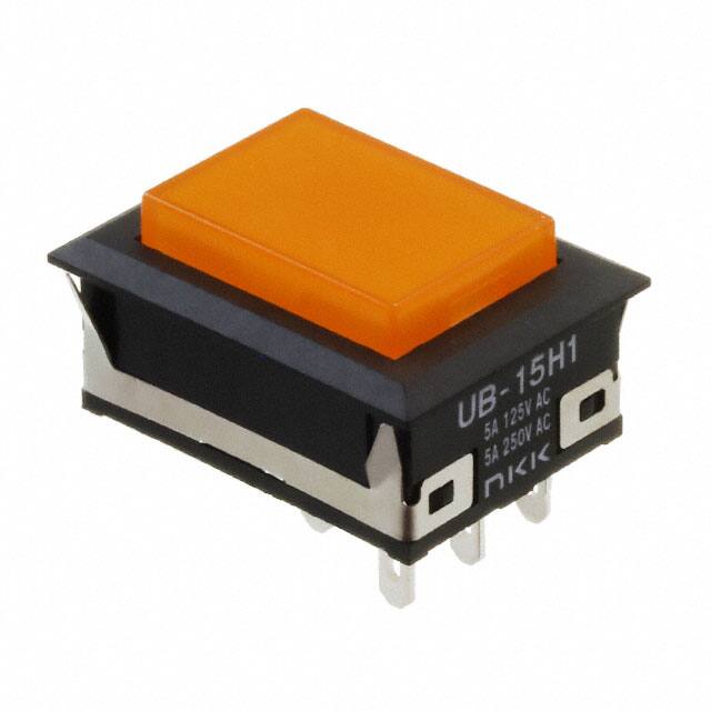 UB15NKW015D-DB SWITCH PUSHBUTTON SPDT 5A 125V