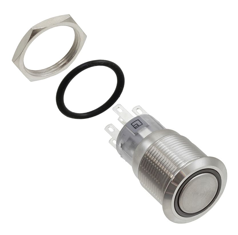 PV4F2G0SS-335 SWITCH PUSHBUTTON DPDT 2A 24V