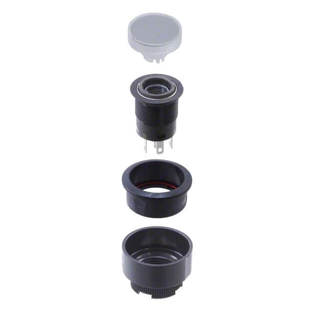 YB215CWCKW01-6F-JS SWITCH PUSHBUTTON SPDT 3A 125V