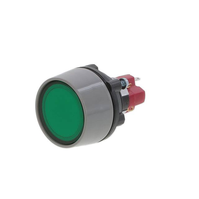 LASOAU110GRN SWITCH PUSHBUTTON SPDT 8A 125V