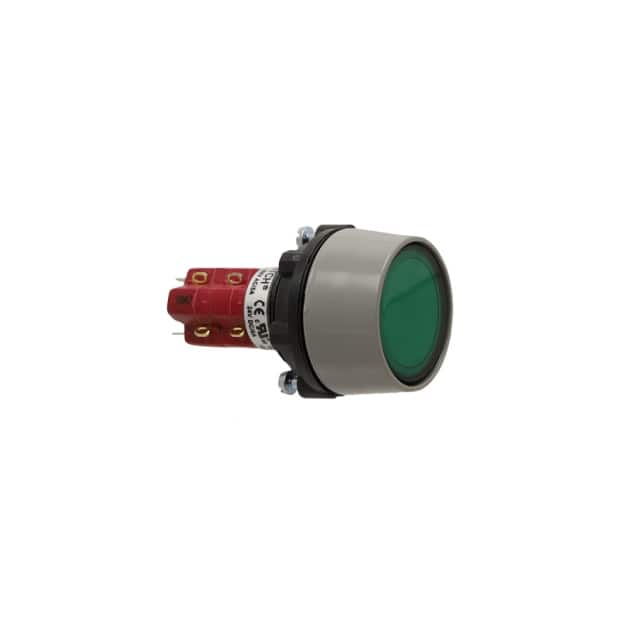 LASOAU120GRN SWITCH PUSHBUTTON DPDT 8A 125V