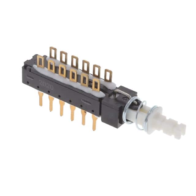 F4UEETBAU SWITCH PUSH 4PDT 0.04A 50V
