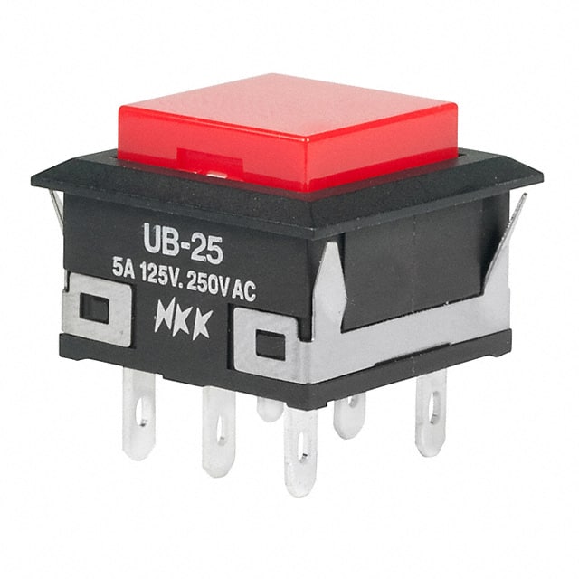 UB25KKW01N-C SWITCH PUSHBUTTON DPDT 5A 125V