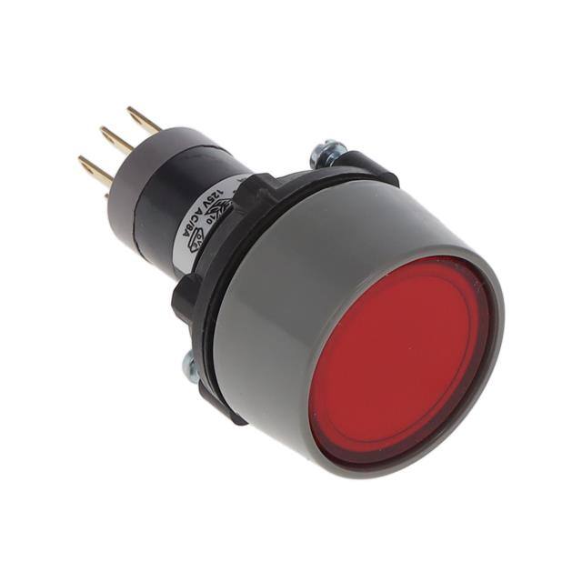 LAKOAU110RED SWITCH PUSHBUTTON SPDT 8A 125V
