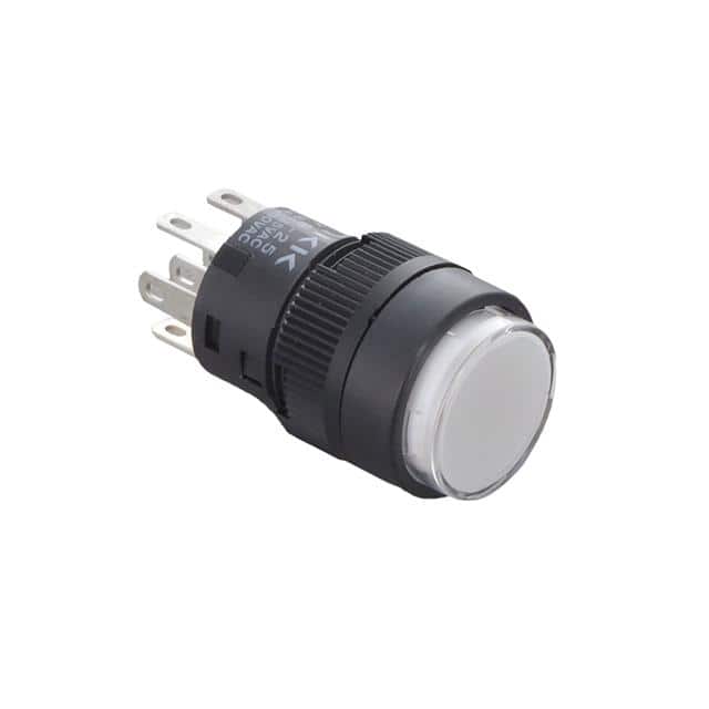 YB25CKW01-6B-JB SWITCH PUSHBUTTON DPDT 3A 125V