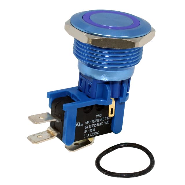 DHU281LBUBNB SWITCH PB SPDT 16A 125V