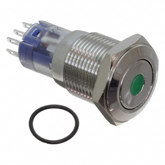 MP0045/1D1GN012S SWITCH PB DPST MOM ILLUM GRN