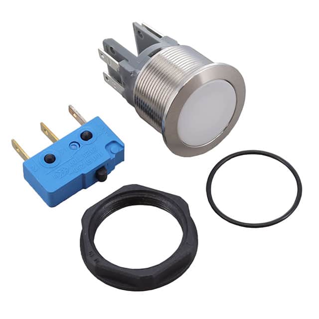 MSM19-NXCS10A-SNCCWTNF-AIRGB024-Q0000-S MSM SERIES 19MM METAL LINE SWITC