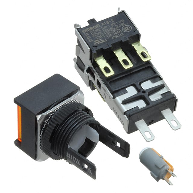 A165L-AYM-T1-2 SWITCH PUSHBUTTON DPDT 5A 125V