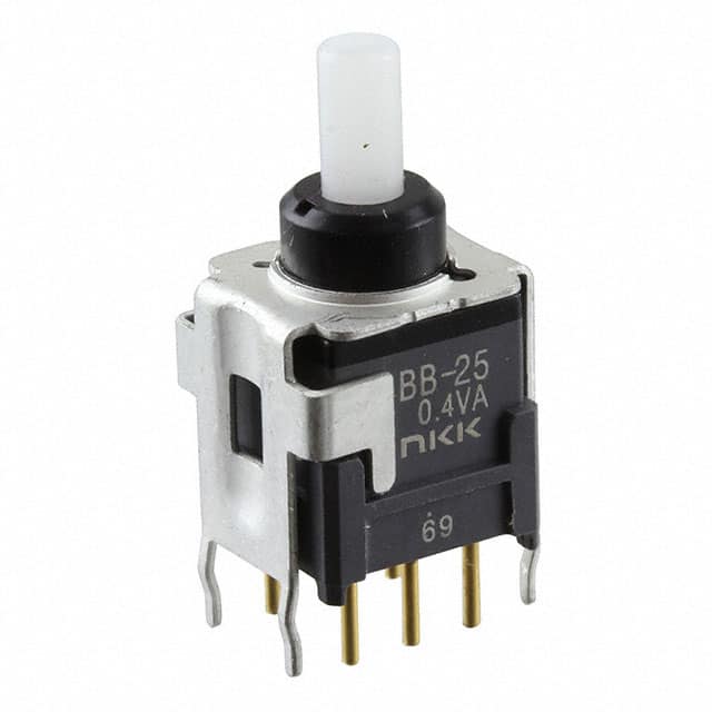 BB25AB SWITCH PUSH DPDT 0.4VA 28V