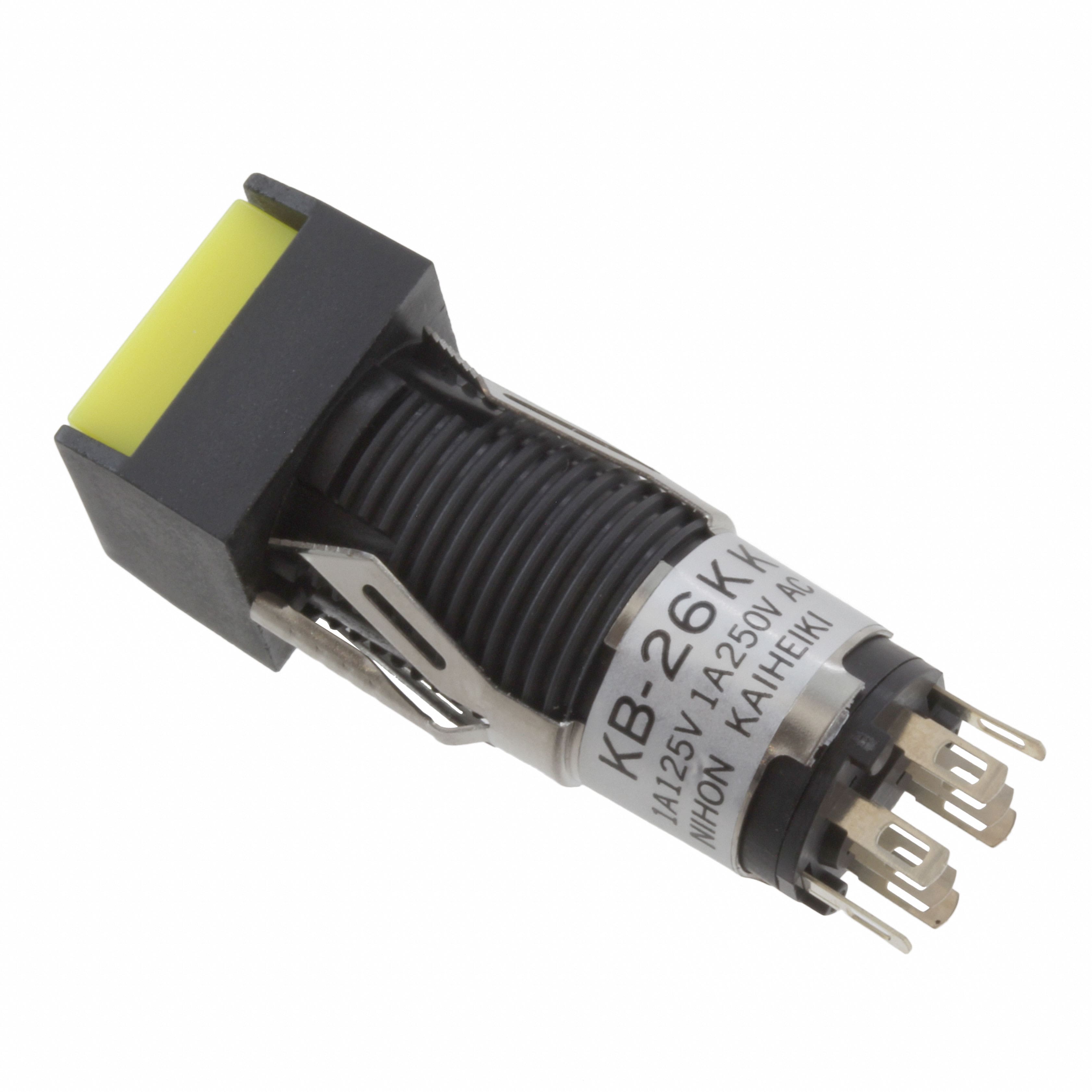KB26KKW01B-EB SWITCH PUSHBUTTON DPDT 1A 125V