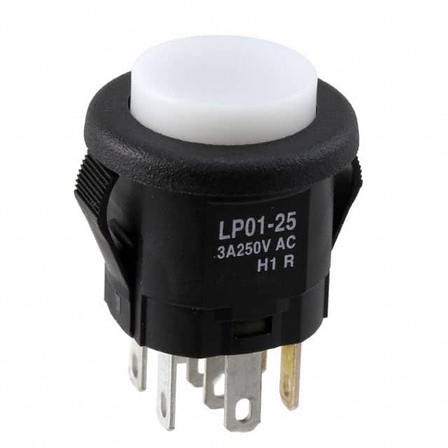 LP0125CMKW015CB SWITCH PUSHBUTTON DPDT 3A 125V