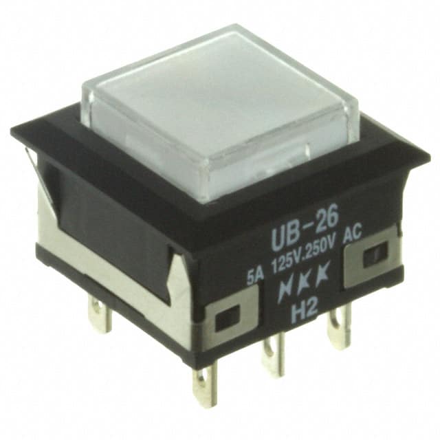 UB26KKW016B-JB SWITCH PUSHBUTTON DPDT 5A 125V