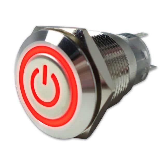 SW-PB7-03LB22CFPR12V ANTI-VANDAL PUSHBUTTON SWITCH, 1