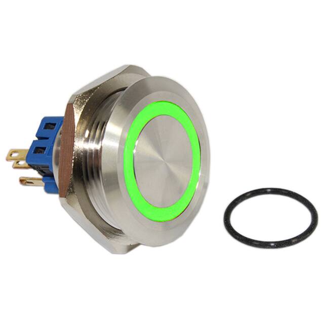 DH301LBSRG12 SWITCH PB DPST-NO/NC 2A 125V