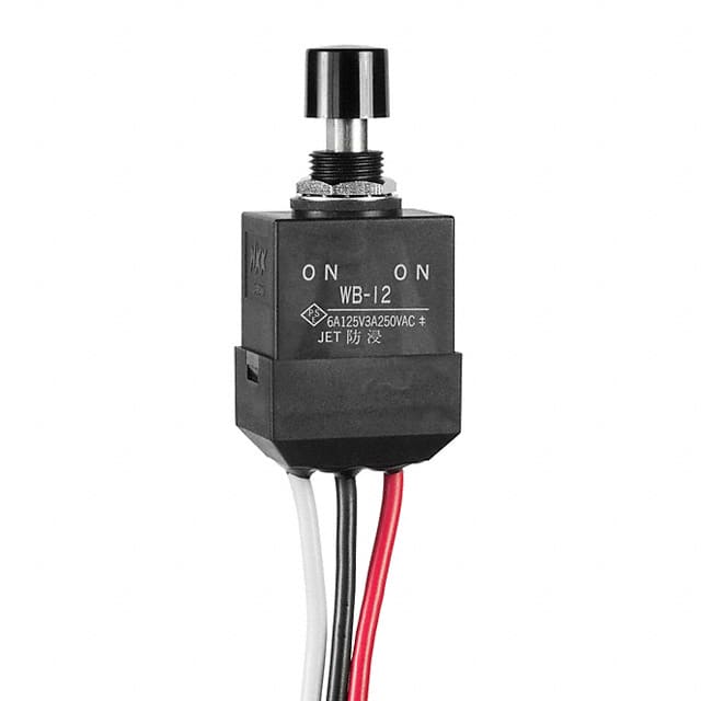 WB12L-DA SWITCH PUSHBUTTON SPDT 6A 125V