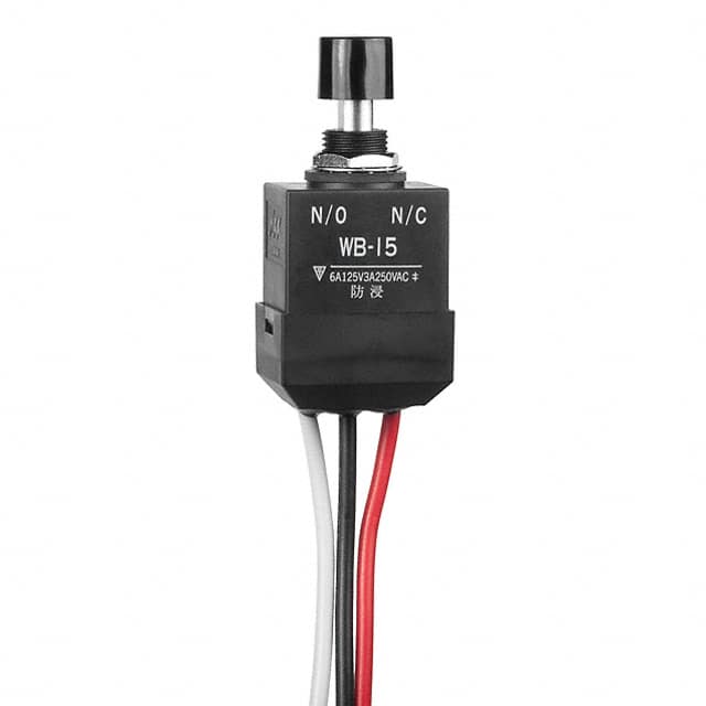 WB15L-DA SWITCH PUSHBUTTON SPDT 6A 125V