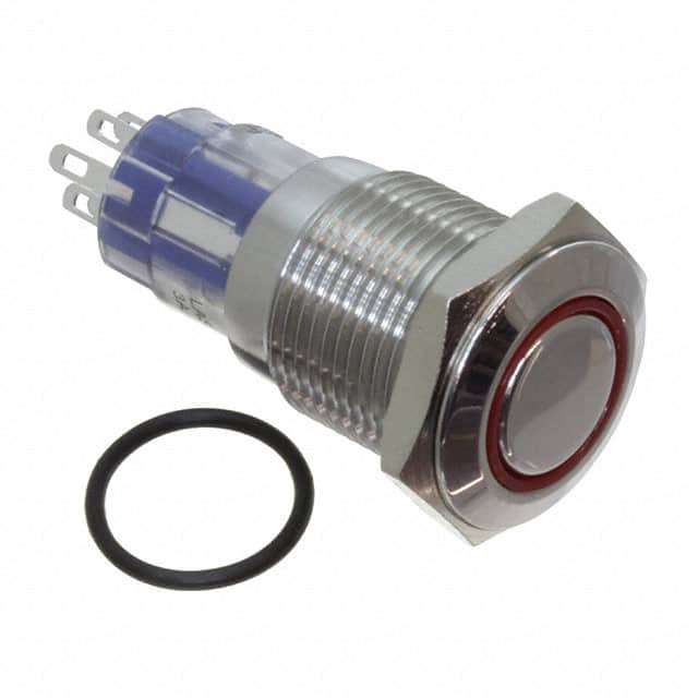 MP0045/1D2RD220S SWITCH PB DPST MOM ILLUM RED