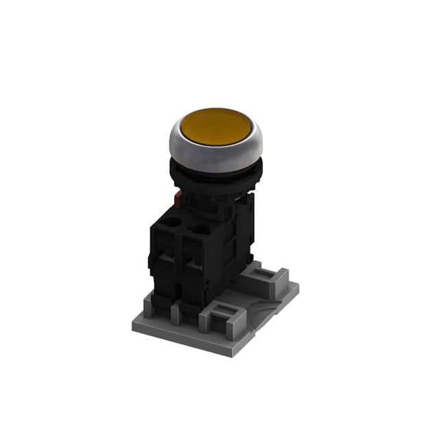M22FP-MSB10-E30-Y-<O> FLAT PB-MOM-1A-LED-YELLOW-<O>