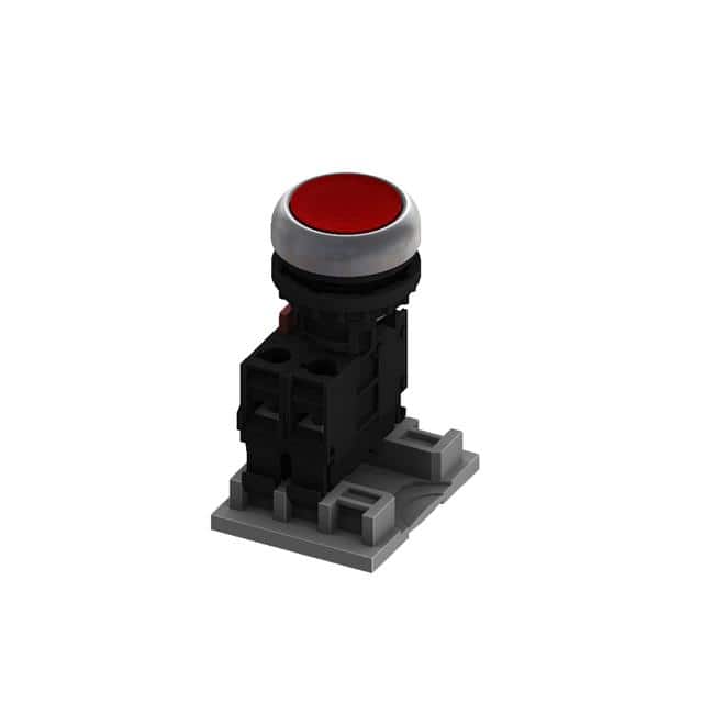 M22FP-MSB01-E30-R-<I> FLAT PB-MOM-1B-LED-RED-<I>