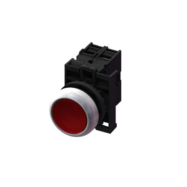 M22FP-MSF10-E30-R FLAT PB-MOM-1A-LED-RED