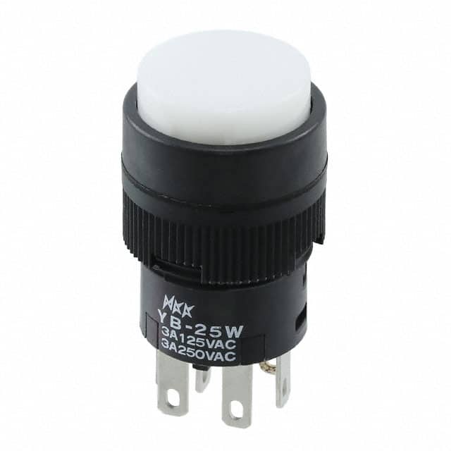 YB25WCKW01-BB SWITCH PUSHBUTTON DPDT 3A 125V