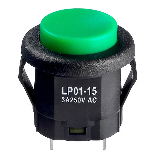LP0115CMKW01F SWITCH PUSHBUTTON SPDT 3A 125V