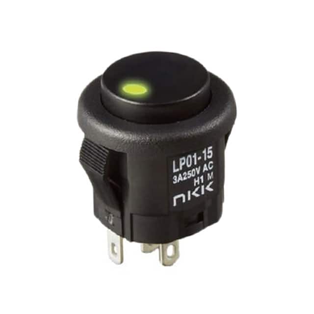 LP0115CMKW015FA SWITCH PUSHBUTTON SPDT 3A 125V
