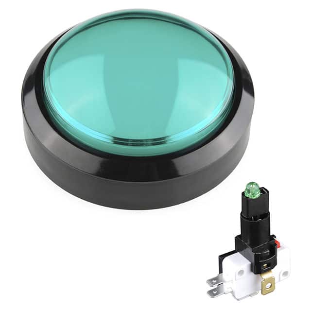 COM-11275 SWITCH PUSHBUTTON SPDT GREEN