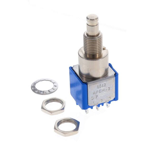 8642A SWITCH PUSHBUTTON DPDT 6A 125V