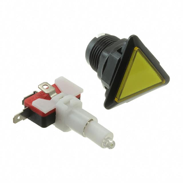 4189 YELLOW LED ILLUMINATED TRIANGLE
