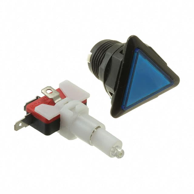 4187 BLUE LED ILLUMINATED TRIANGLE PU