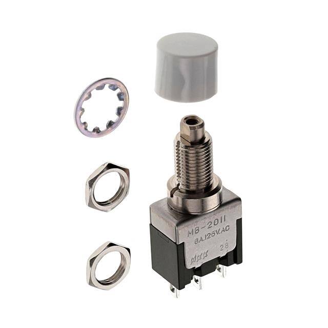 MB2011SS1W01-CB SWITCH PUSHBUTTON SPDT 6A 125V