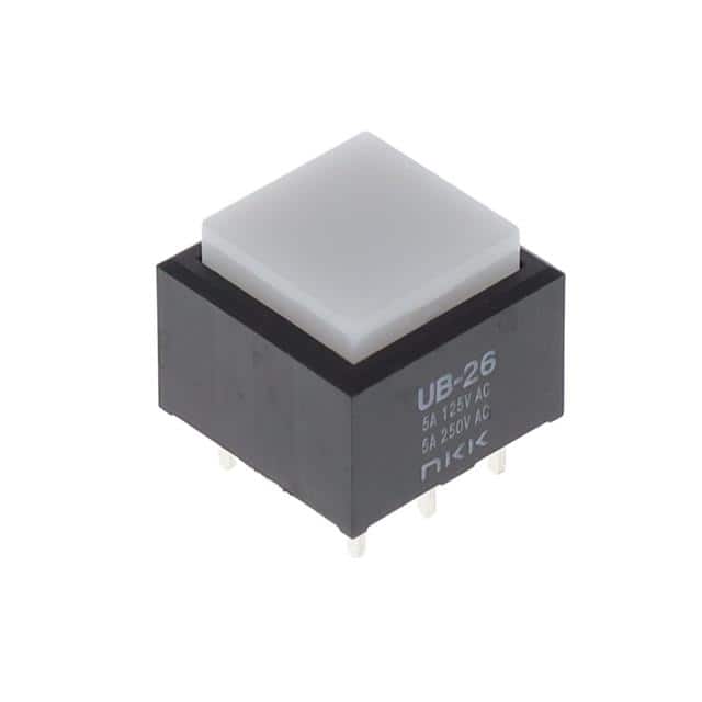 UB26SKW03N-B SWITCH PUSHBUTTON DPDT 5A 125V