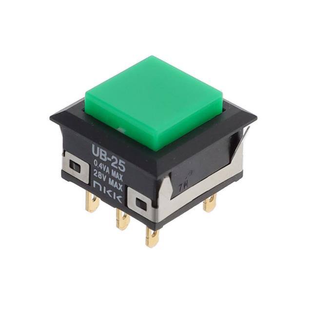 UB25KKG01N-F SWITCH PUSH DPDT 0.4VA 28V