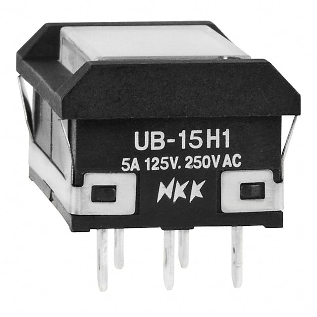 UB15NBKW015F-JB SWITCH PUSHBUTTON SPDT 5A 125V
