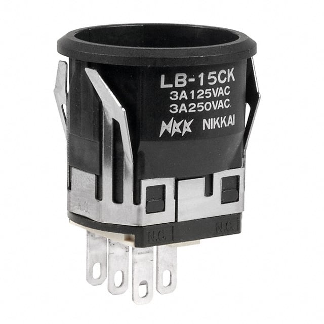 LB15CKW01/UC SWITCH PUSHBUTTON SPDT 3A 125V