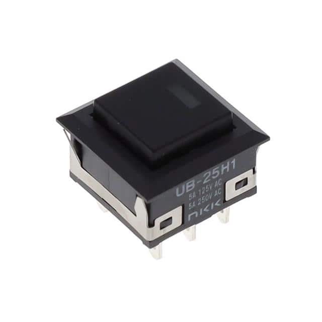 UB25KKW015D-AB SWITCH PUSHBUTTON DPDT 5A 125V