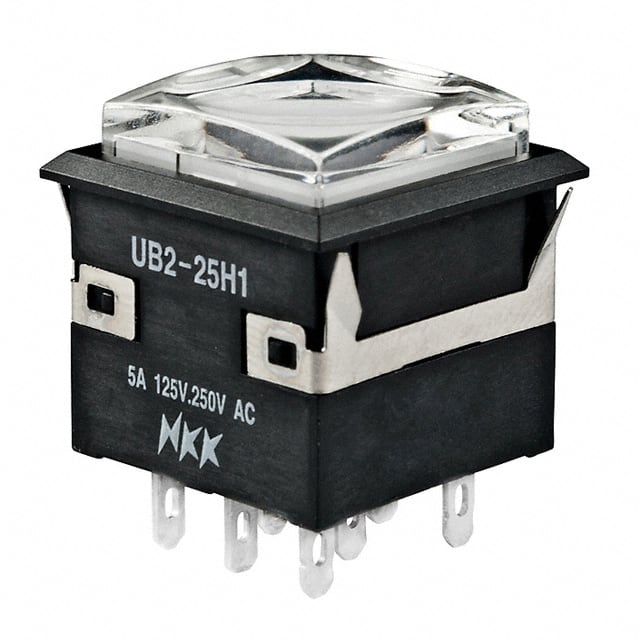 UB225KKW015C-1JB SWITCH PUSHBUTTON DPDT 5A 125V