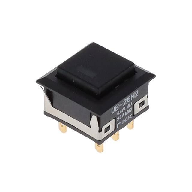 UB26KKG016G-AB SWITCH PUSHBUTTON DPDT 0.4VA 28V