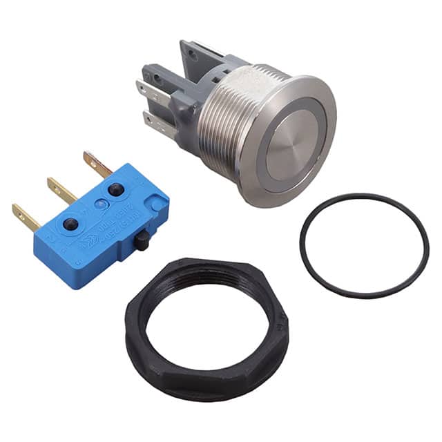 MSM19-NX0010A-SNCSNCNF-RIRGB024-Q0000-S MSM SERIES 19MM METAL LINE SWITC