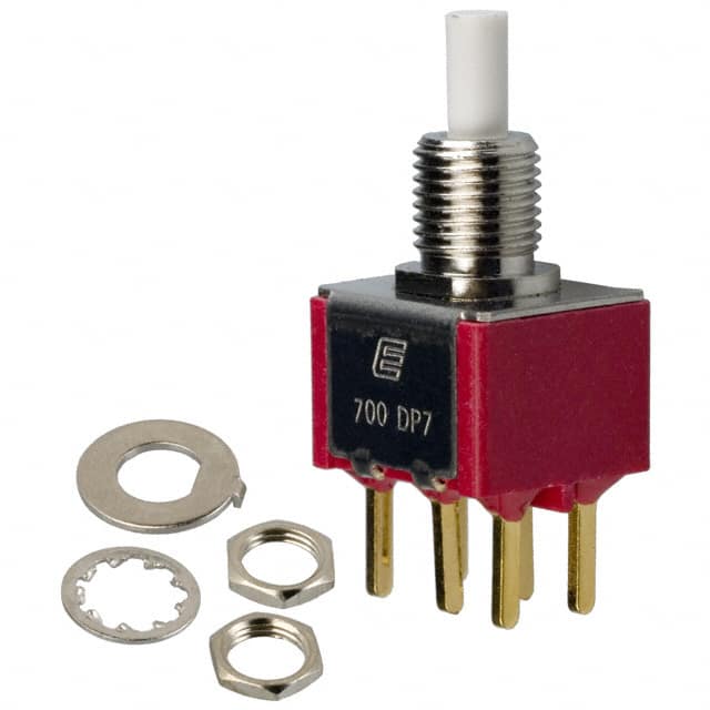 700DP7B10M2REH SWITCH PUSH DPDT 0.4VA 20V