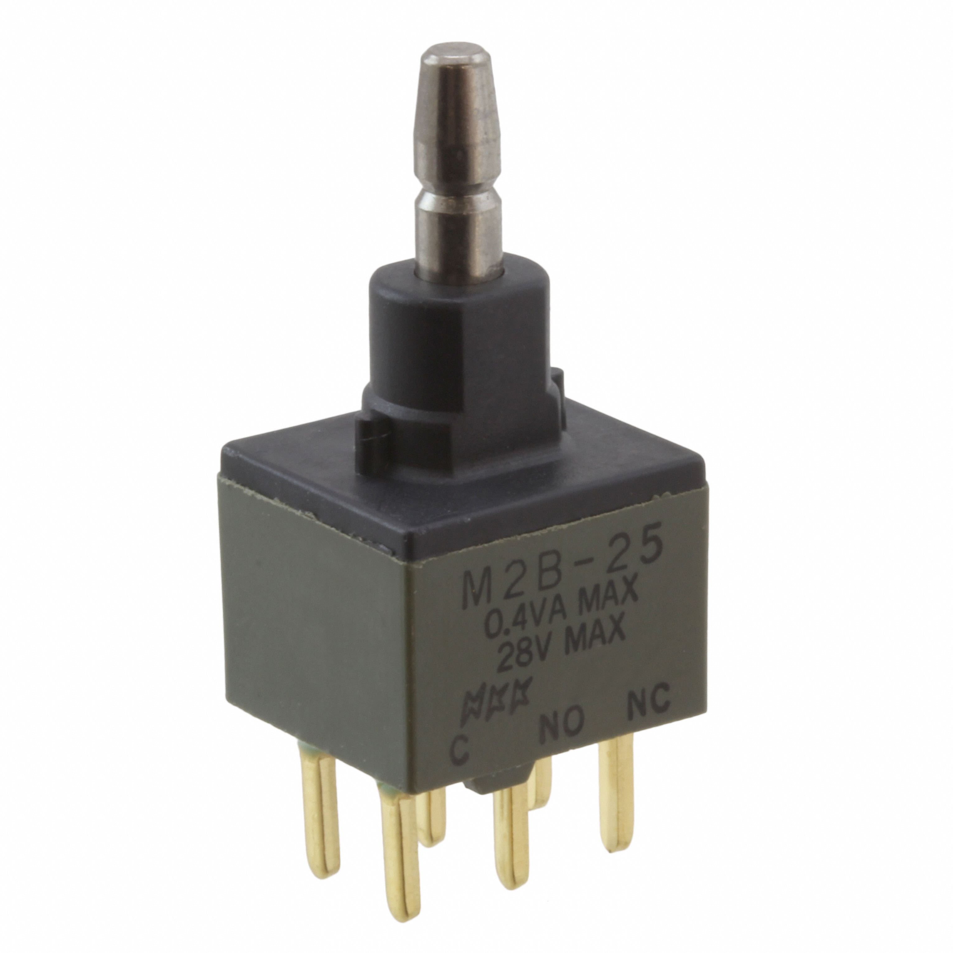 M2B25BA5G03 SWITCH PUSHBUTTON DPDT 0.4VA 28V