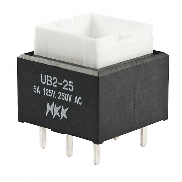 UB225SKW03N SWITCH PUSHBUTTON DPDT 5A 125V
